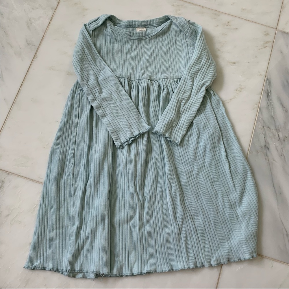 Kate Quinn Ruffle Hem Ribbed Dress